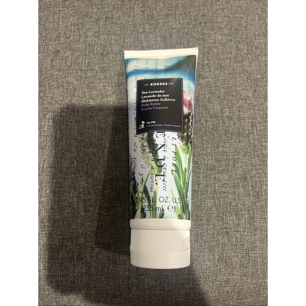 KORRES Sea Lavender Body Butter Moisturizer 7.95 fl oz / 235 ml